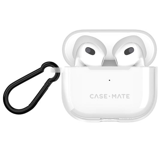 CASE MATE Coque AirPods 4 TOUGH +mousqueton CLEAR - A-UNI-UDT17-187 - 