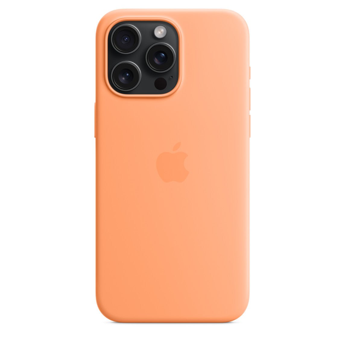 Coque en silicone avec MagSafe pour iPhone 15 Pro Max - MT1W3ZM/A - Sorbet à l’orange - 