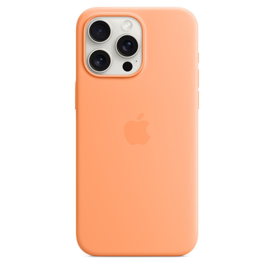 Coque en silicone avec MagSafe pour iPhone 15 Pro Max - MT1W3ZM/A - Sorbet à l’orange - 