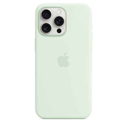 Coque en silicone avec MagSafe pour iPhone 15 Pro Max - MWNQ3ZM/A - Menthe douce - 