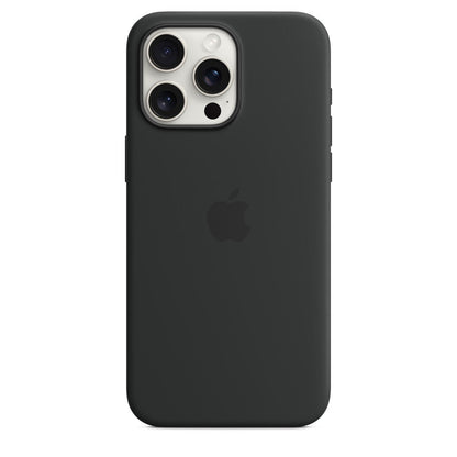 Coque en silicone avec MagSafe pour iPhone 15 Pro Max - MT1M3ZM/A - Noir - 