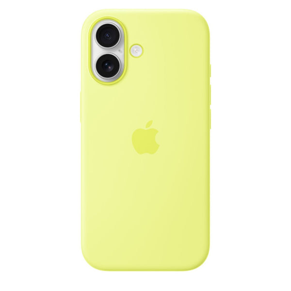 Coque en silicone avec MagSafe pour iPhone 17 - MGEV4ZM/A - Jaune fluo -