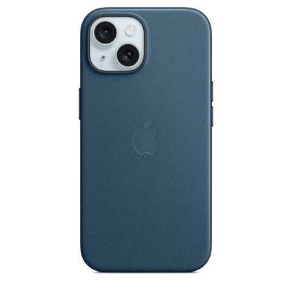 Coque en tissage fin avec MagSafe pour iPhone 15 - MT3G3ZM/A - Bleu Pacifique - 