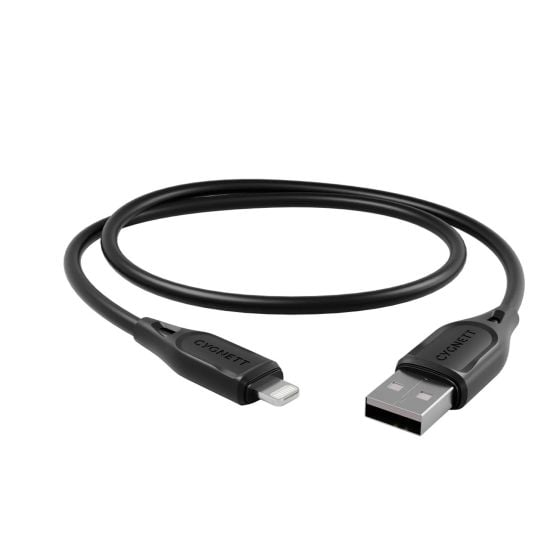 CYGNETT - Câble Essentials 1m Light to USB - A Noir - A-IPH-UDT17-54 - 