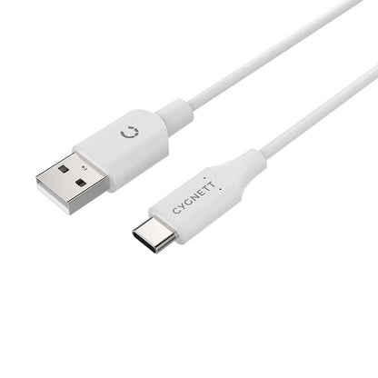 CYGNETT - Câble Essentials USB - C 2.0 to USB - A 1 mètre - Blanc - A - IPH - UDT17 - 35 - 