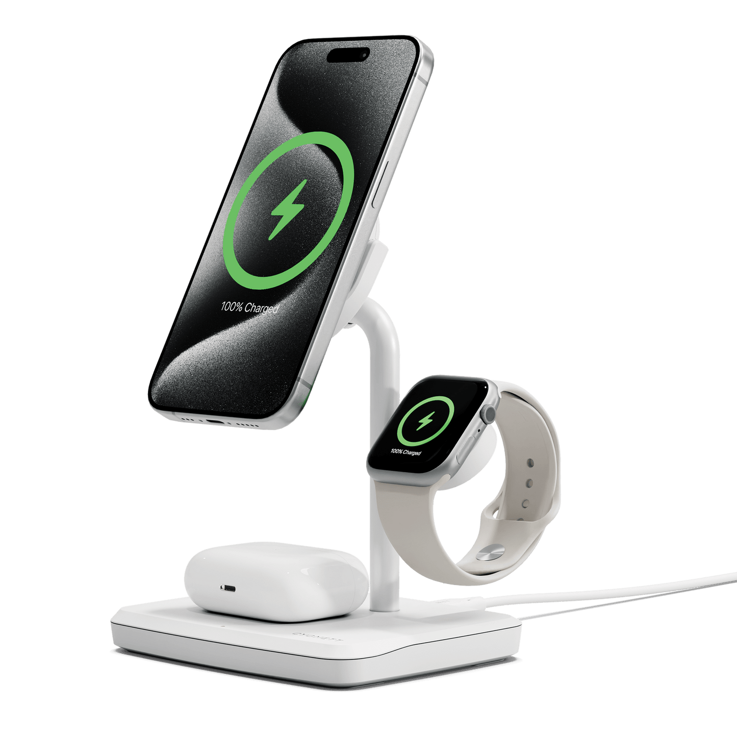 CYGNETT - Chargeur Qi3 3in1 Blanc - A-UNI-UDT17-212 - 