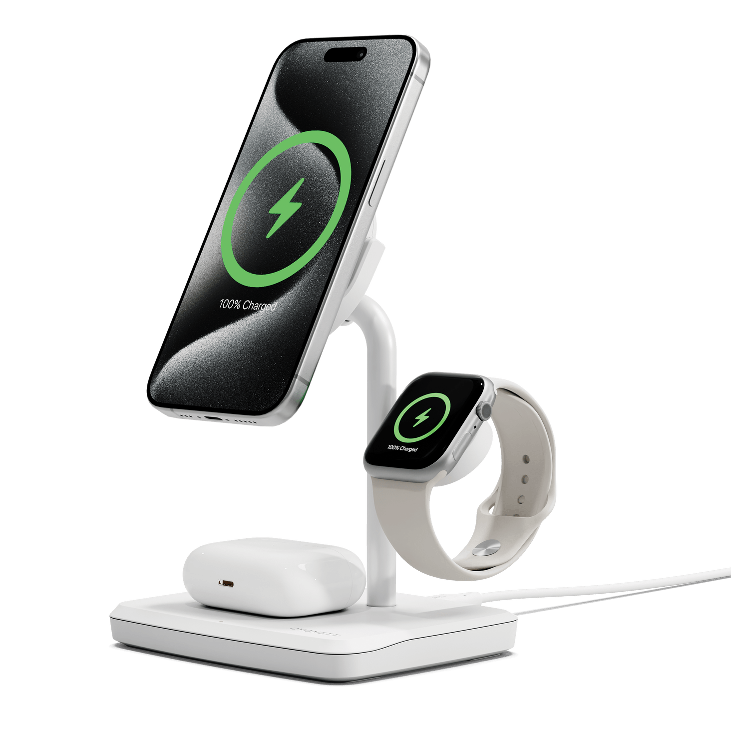 CYGNETT - Chargeur Qi3 3in1 Blanc - A-UNI-UDT17-212 - 