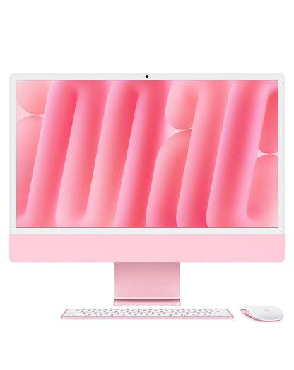 iMac 24" - Puce Apple M4 avec CPU 10 cœurs GPU 10 cœurs - MWV43FN/A - Rose - SSD de 256 Go - 16 Go