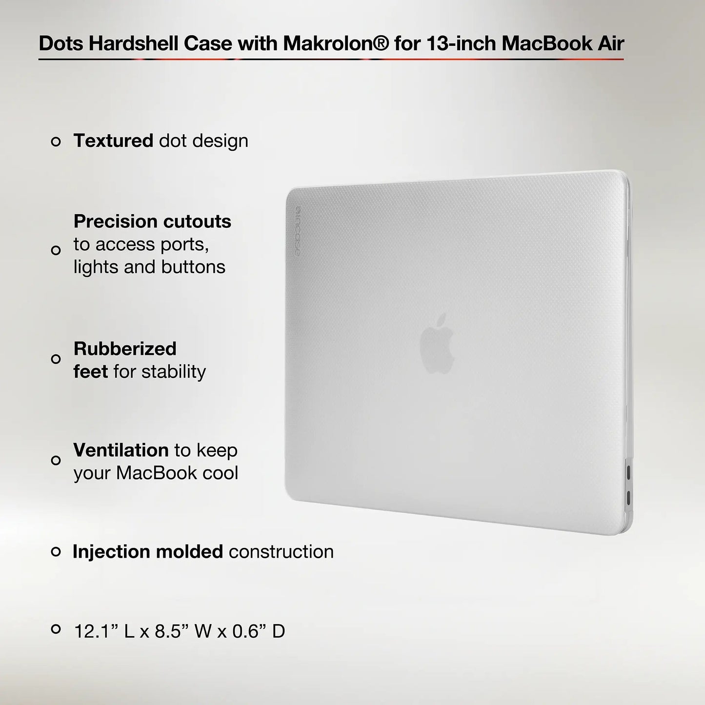 INCASE - Hardshell MacBook Air 13" 2020 Clear - A-UNI-UDT17-41 - 
