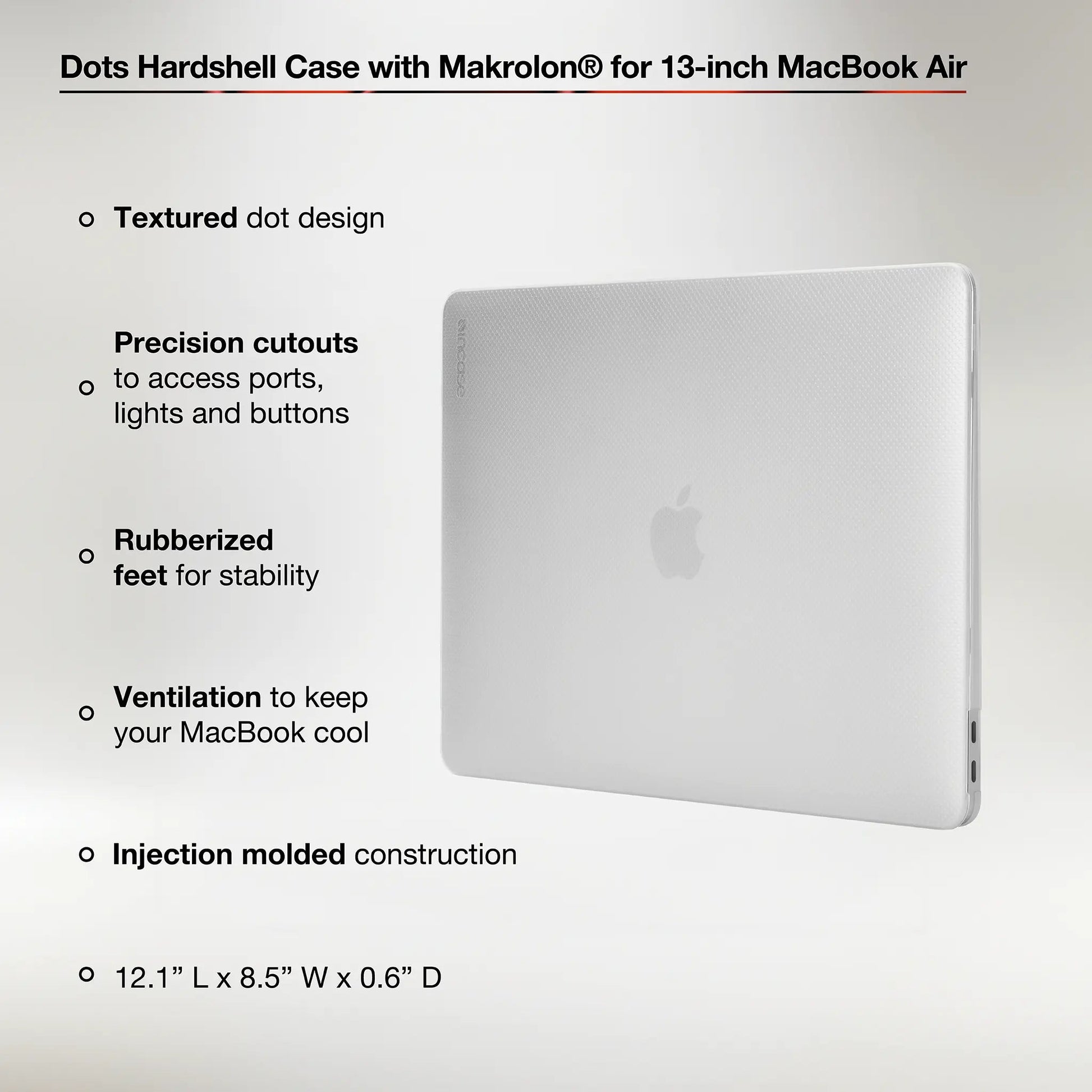 INCASE - Hardshell MacBook Air 13" 2020 Clear - A-UNI-UDT17-41 - 