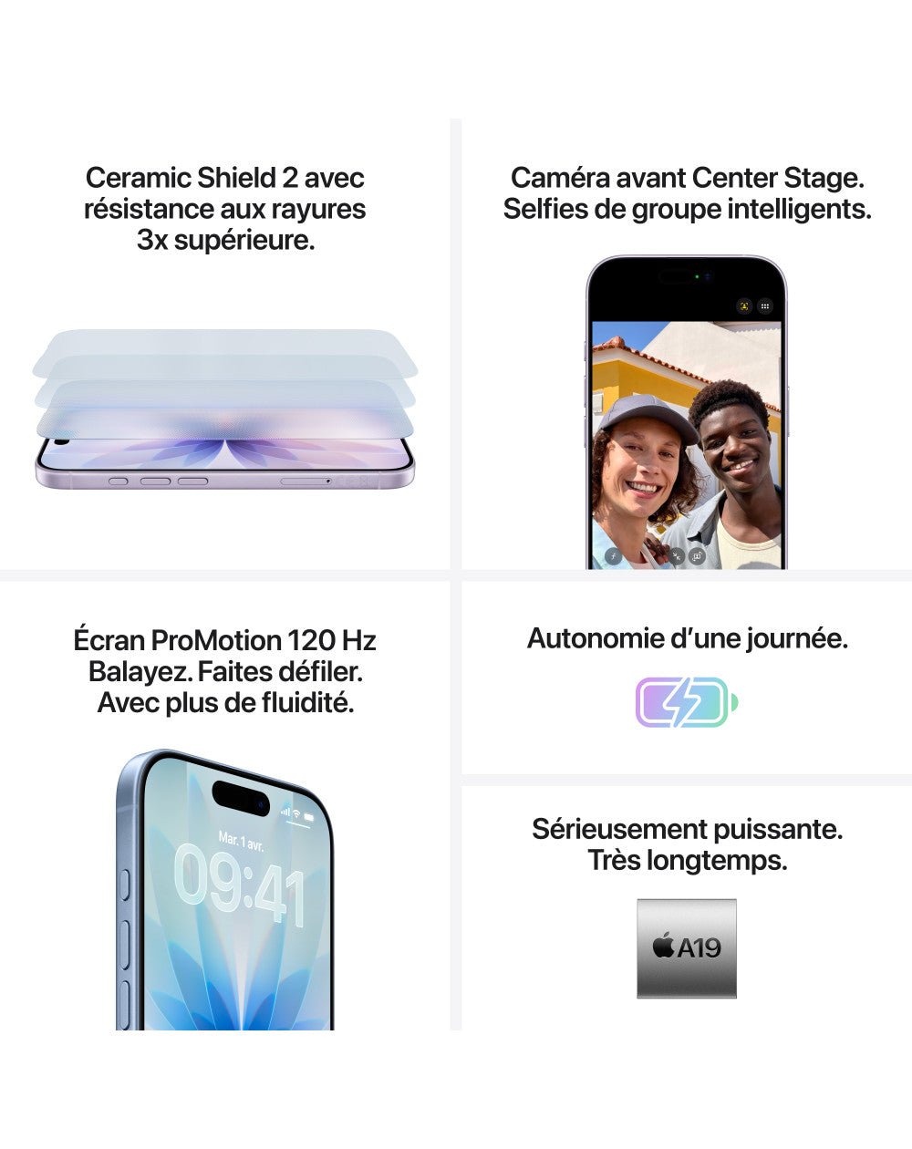 iPhone 17 - MG6J4F/A - Noir - 256 GB - 