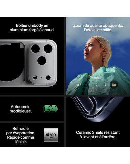iPhone 17 Pro - MG8G4F/A - Argent - 256 GB - 