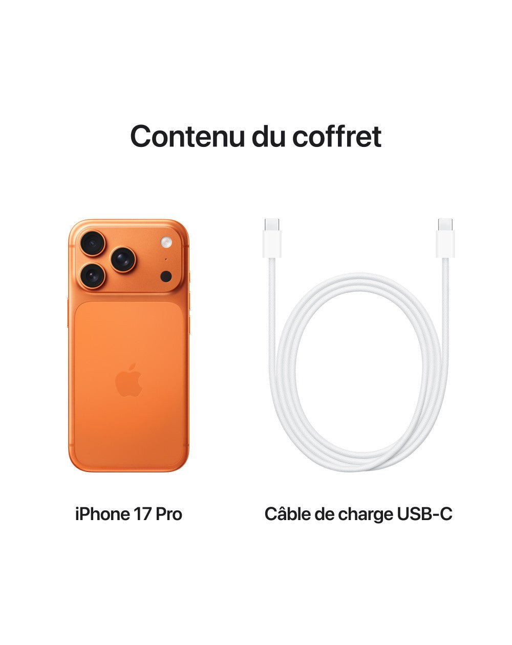iPhone 17 Pro - MG8H4F/A - Orange cosmique - 256 GB - 