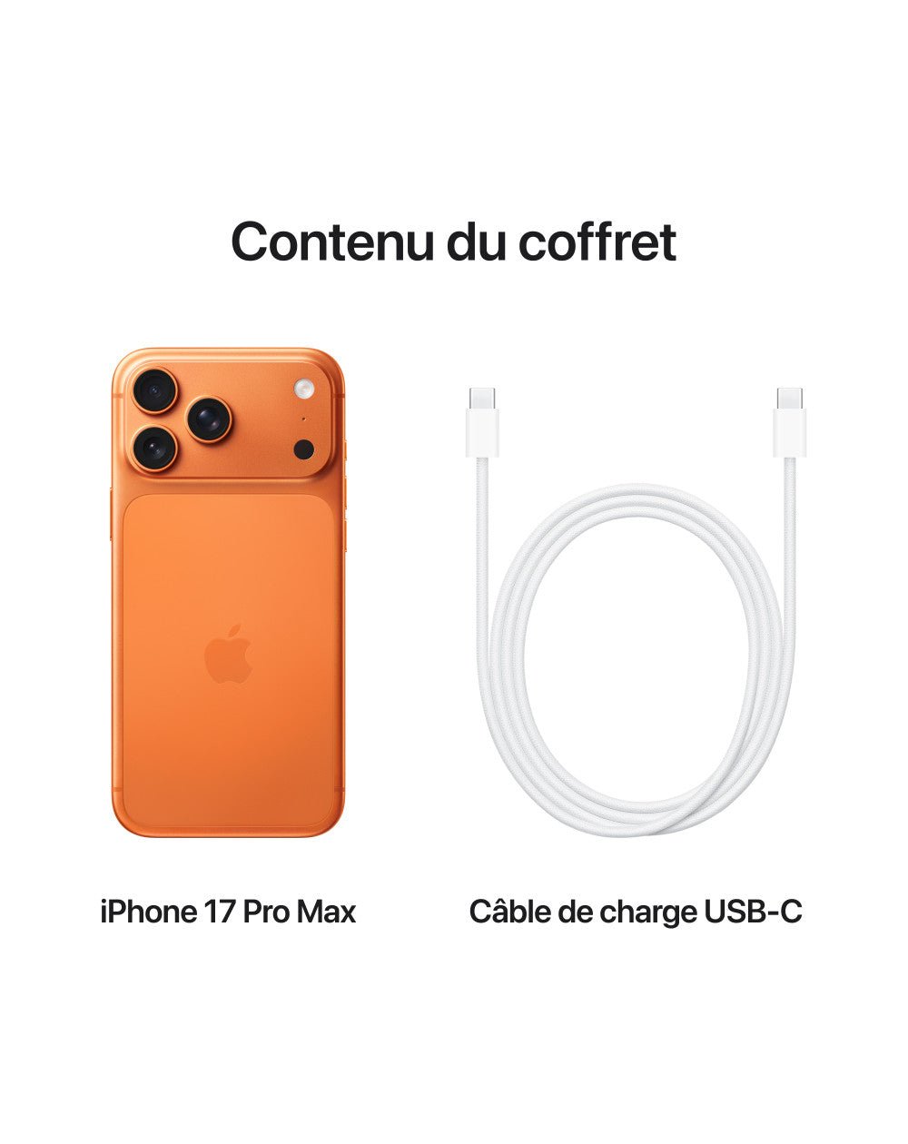 iPhone 17 Pro Max - MFYN4F/A - Orange cosmique - 256 GB - 