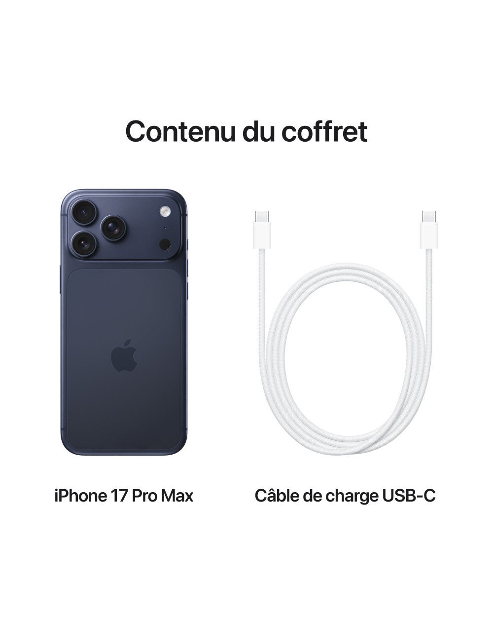 iPhone 17 Pro Max - MFYP4F/A - Bleu intense - 256 GB - 