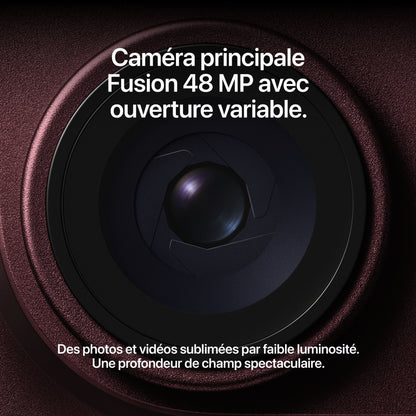 iPhone 18 Pro – caméra principale Fusion 48 MP avec ouverture variable