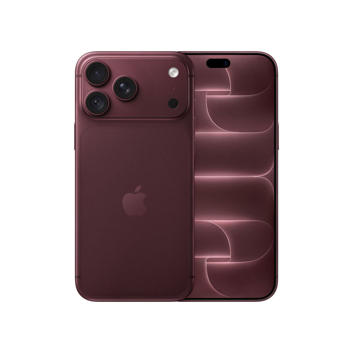iPhone 18 Pro Max Bordeaux – dos et face avant