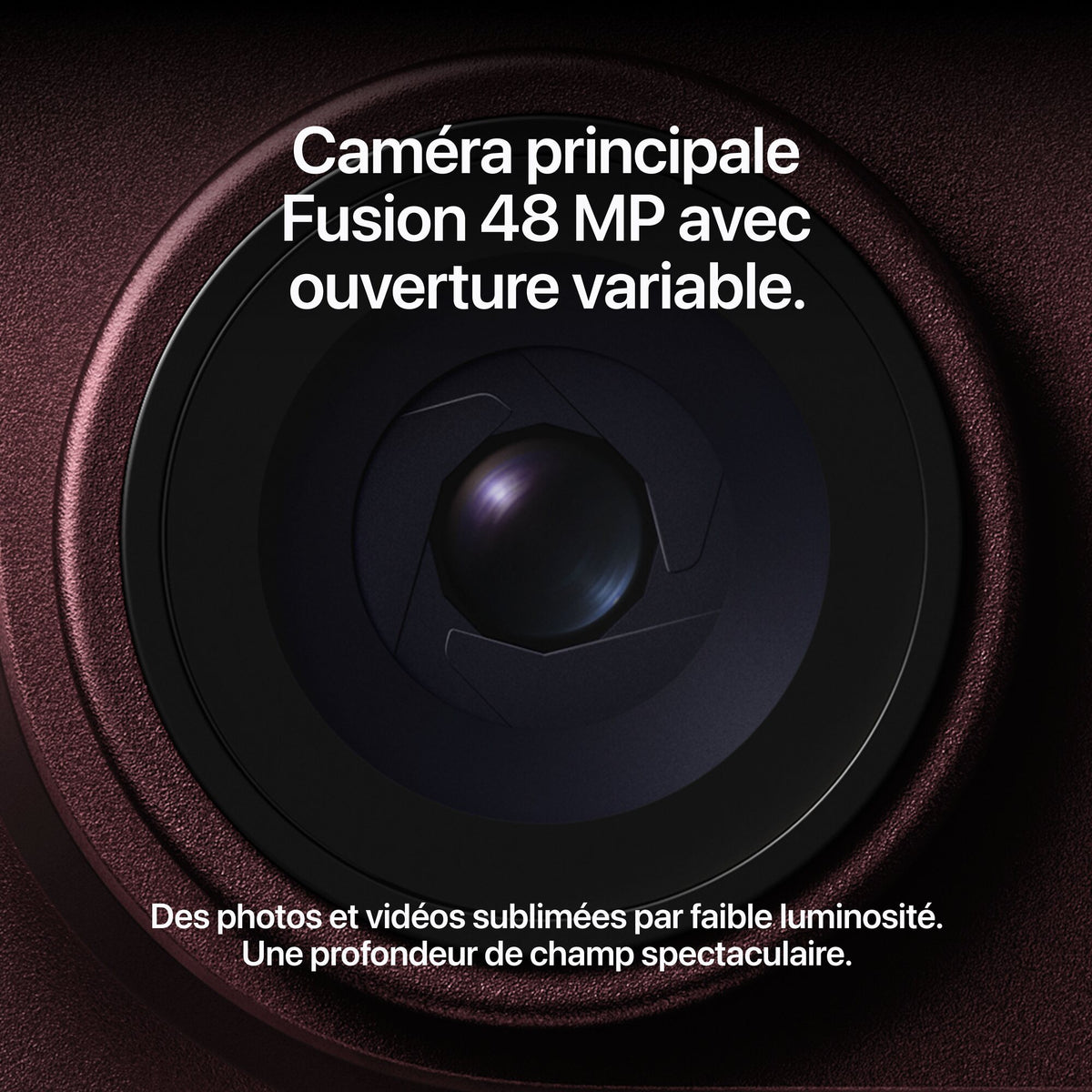 iPhone 18 Pro Max – caméra principale Fusion 48 MP avec ouverture variable