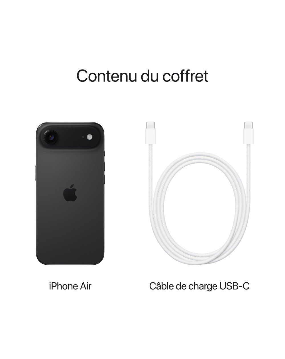 iPhone Air - MG2L4F/A - Noir sidéral - 256 GB - 