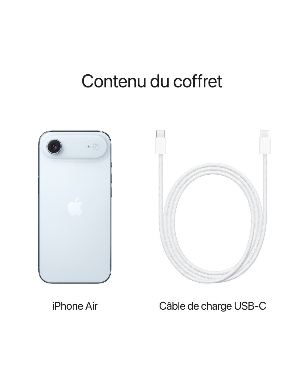 iPhone Air - MG2P4F/A - Bleu ciel - 256 GB - 