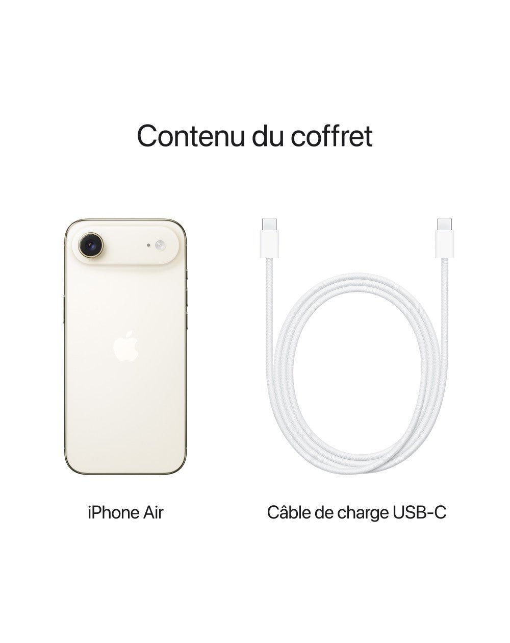 iPhone Air - MG2N4F/A - Or clair - 256 GB - 