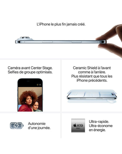 iPhone Air - MG2N4F/A - Or clair - 256 GB - 