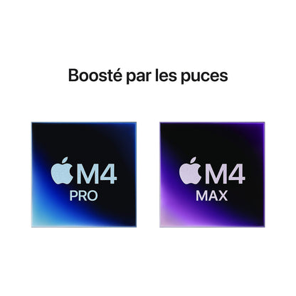 MacBook Pro 14" - Puce Apple M4 Max CPU 14 cœurs GPU 32 cœurs - MX2G3FN/A - Argent - 36 Go - SSD de 1 TB