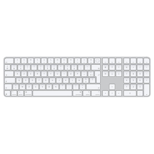 Magic Keyboard avec Touch ID et pavé numérique pour les Mac avec puce Apple - Français - Touches blanches - MXK73F/A - 