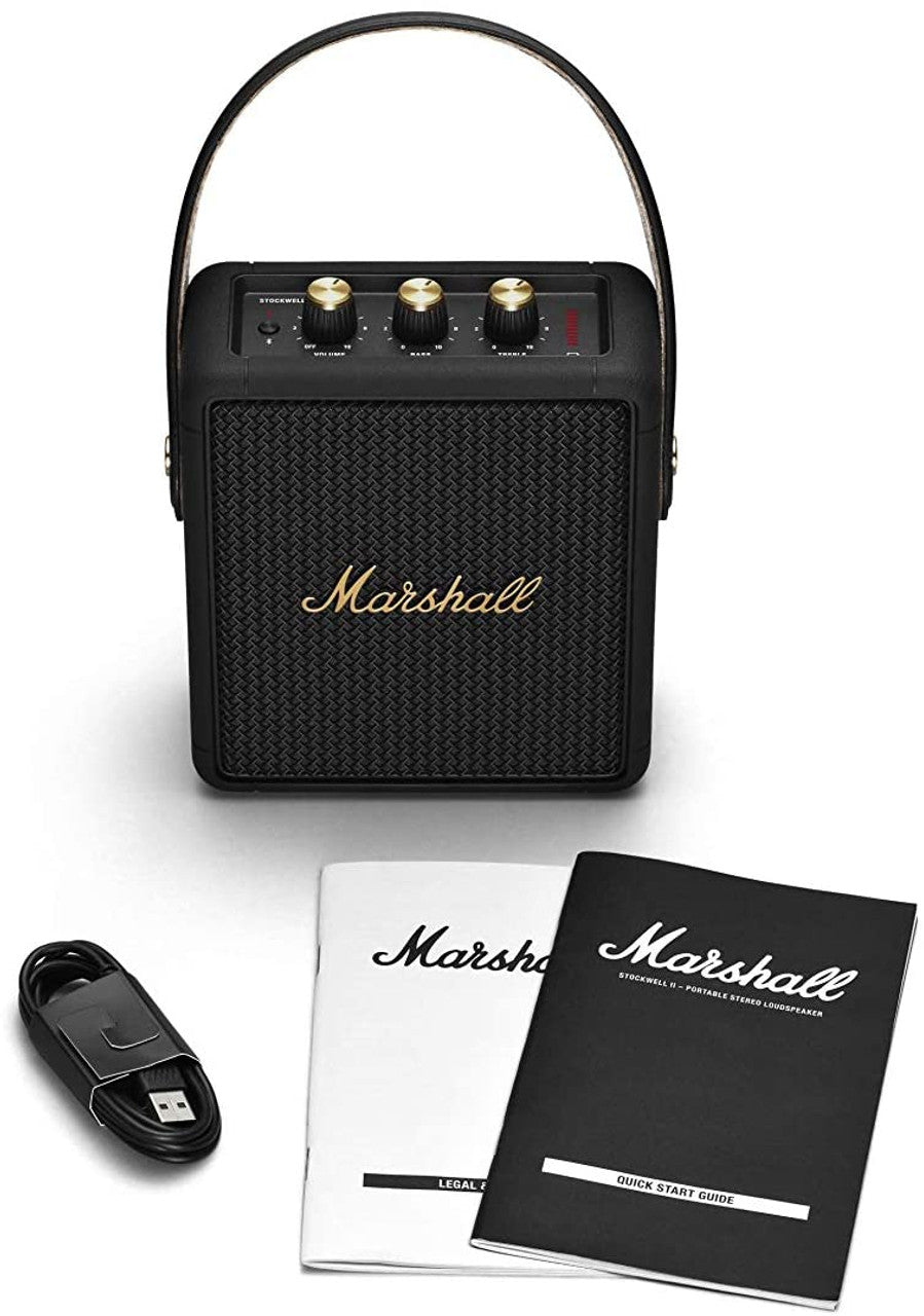 Marshall Enceinte sans fil Stockwell II Noir et Laiton - A - ENC - UDD26 - 46 - 