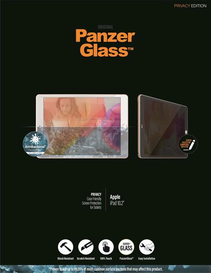 PanzerGlass Apple iPad 10.2''CF Privacy AB - A - IPA - UDD24 - 05 - 