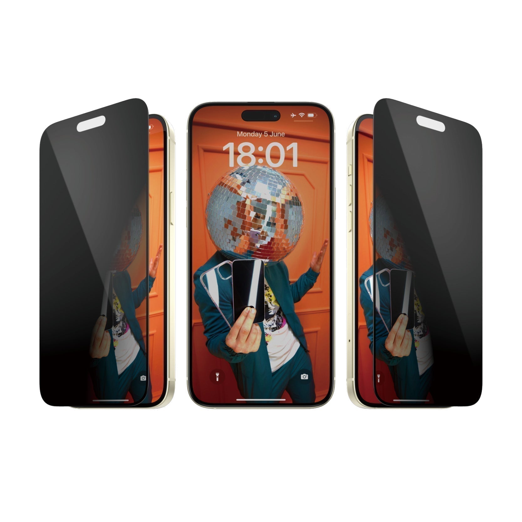 PanzerGlass - Protection d'écran Ultra - Wide fit Privacy - A - IPH - UDD24 - 112 - iPhone 15 Plus - 