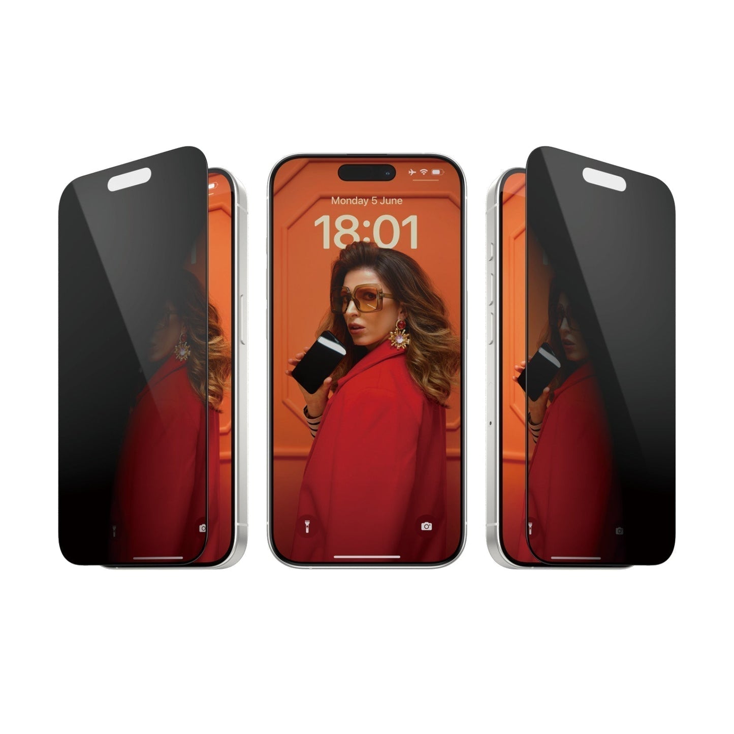 PanzerGlass - Protection d'écran Ultra - Wide fit Privacy - A - IPH - UDD24 - 111 - iPhone 15 Pro - 