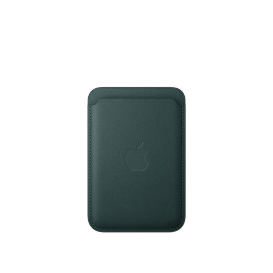 Porte‑cartes en tissage fin pour iPhone avec MagSafe - MA6Y4ZM/A - Vert foncé - 