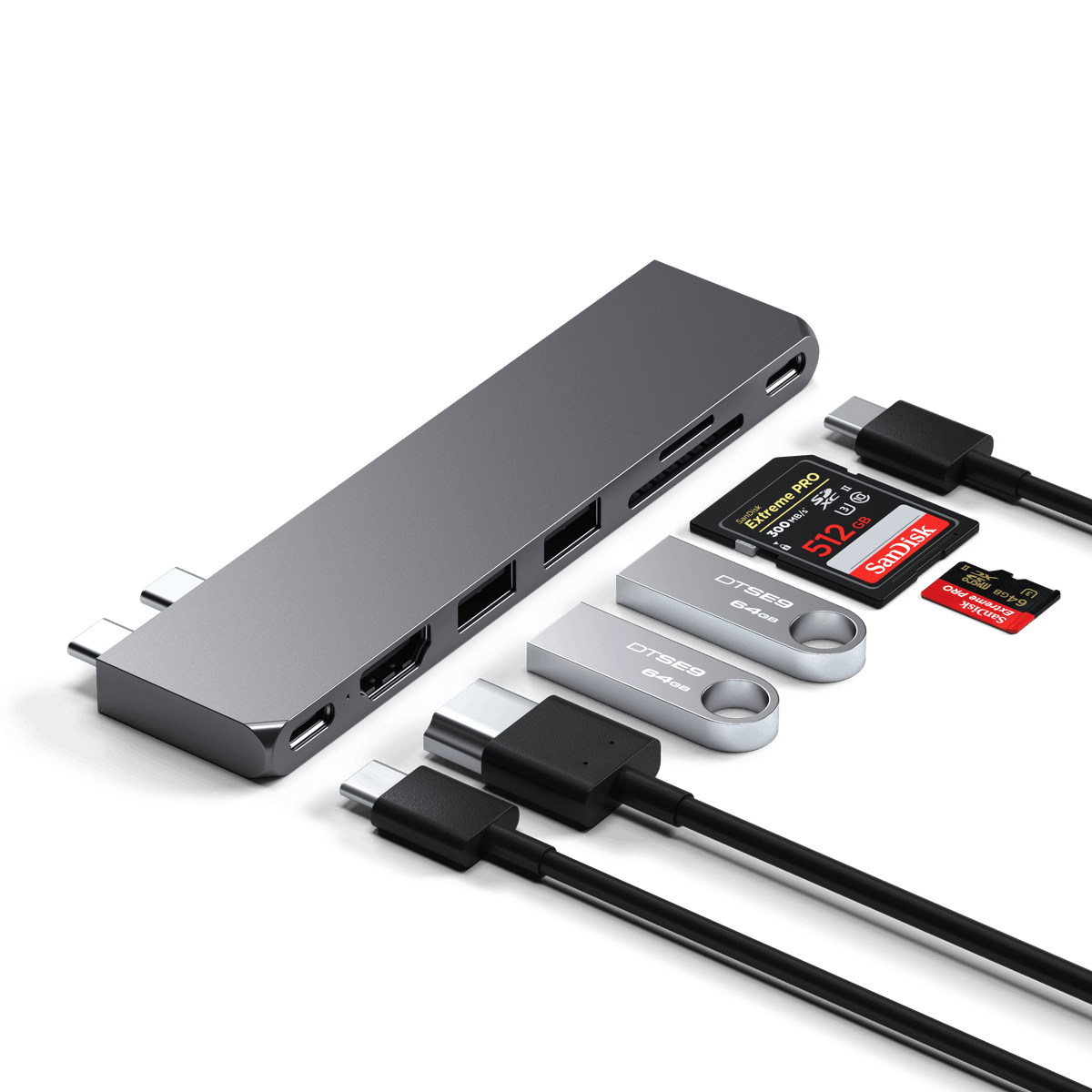 SATECHI Hub SLIM PRO Gris sidéral