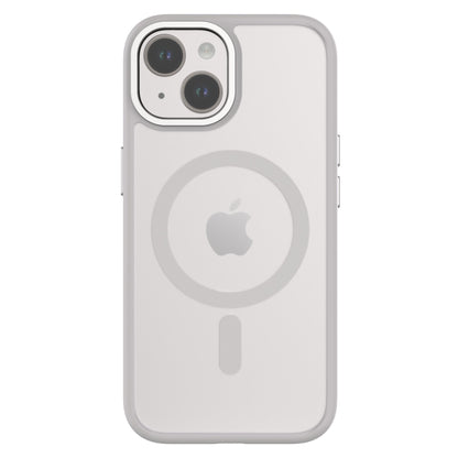 QDOS HYBRID SOFT avec SNAP (Magsafe) iPhone 15 - A - IPH - UDQ15 - 188 - Blanc Gris - 