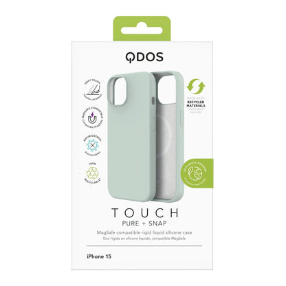 QDOS TOUCH PURE avec SNAP (Magsafe) pour iPhone - A - IPH - UDQ15 - 202 - Bleu Ciel - iPhone 15 - 