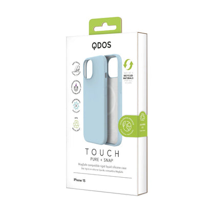 QDOS TOUCH PURE avec SNAP (Magsafe) pour iPhone - A - IPH - UDQ15 - 203 - Rose - iPhone 15 - 