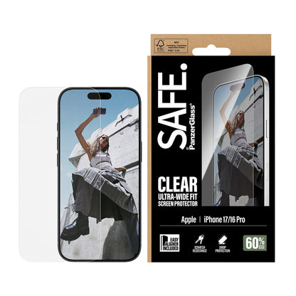 SAFE by PanzerGlass Screen Protector iPhone 17 / iPhone 16 Pro - vue 2