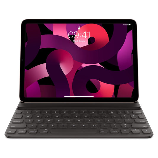 Smart Keyboard Folio pour iPad Pro 11" (1ʳᵉ, 2ᵉ, 3ᵉ et 4ᵉ génération) et iPad Air (4ᵉ, 5ᵉ génération) - Français - MXNK2F/A - 