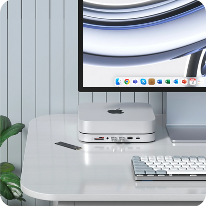 SATECHI Support et hub pour Mac Mini avec boîtier SSD NVMe