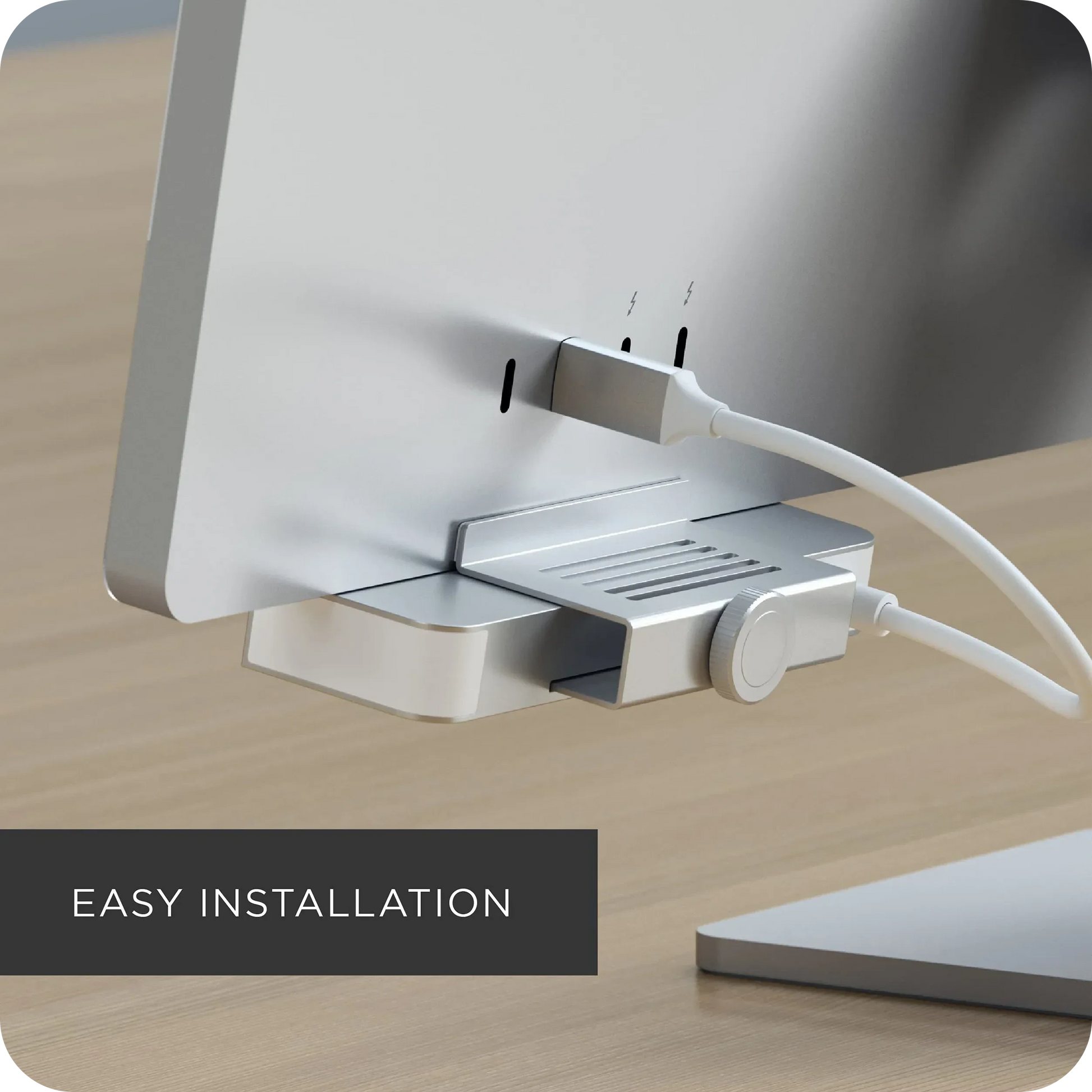 SATECHI Hub Clamp iMac Argent