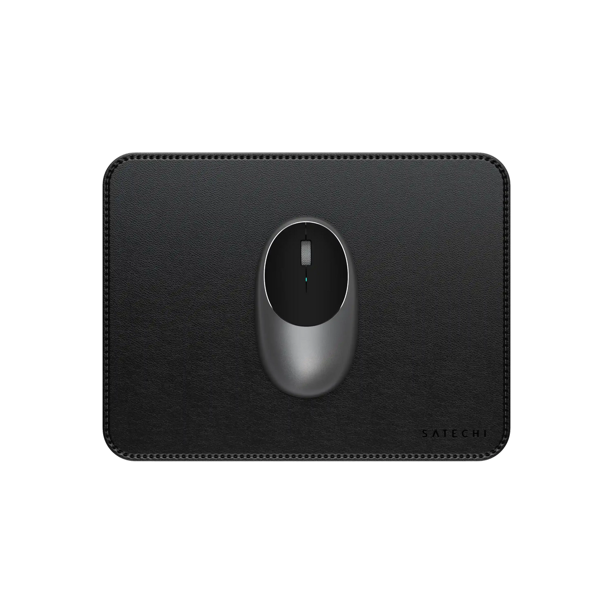 SATECHI Tapis de souris cuir Vegan - Noir