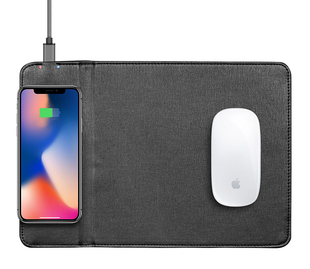 XtremeMac IPU-WCM-13 tapis de souris à charge sans fil, noir
